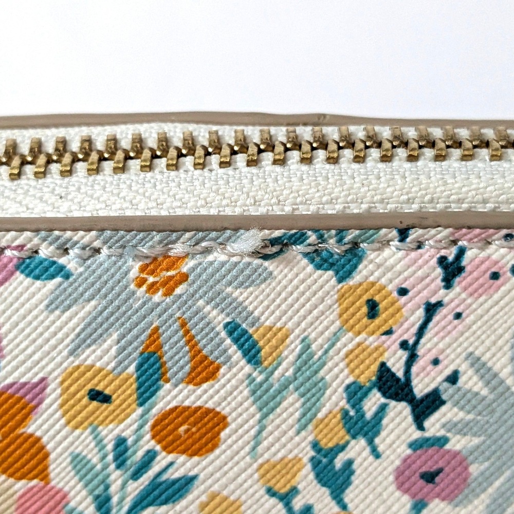 Nanette Lepore Floral Vegan Leather Crossbody Bag Pastel Dome Chain Strap Purse - Picture 7 of 16